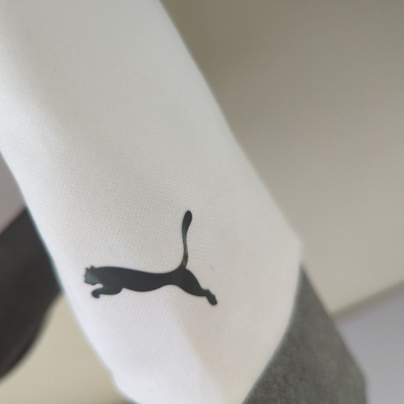 NWT puma fit power pullover hoodie. Gray/ white casual outerwear large - Picture 9 of 13